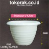 POT BUNGA LEONY KUPING 15 dan 21 PLASTIK PUTIH TAWON PIRUS TIRUS GUCI
